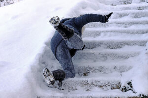 avoid winter injuries by taking these precautions slip and fall icy stairs sidewalk