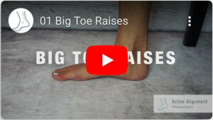 Improve muscle memory in your feet with this big toe raises exercise.